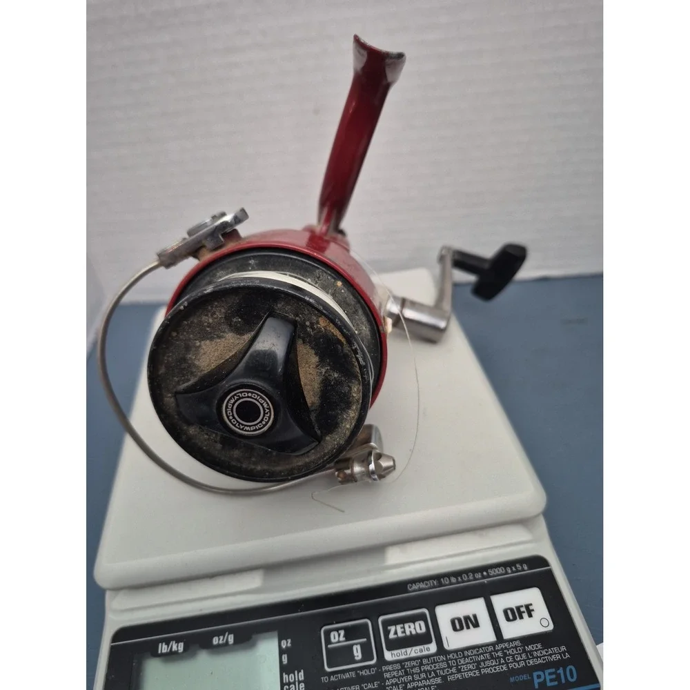 Vintage Olympic 530 Red Spinning Reel – Made in Japan